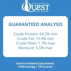 Steve's Real Food Quest White Fish Recipe Freeze-Dried Cat Food (10 oz)