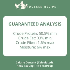 Steve's Real Food Turducken Recipe Freeze-Dried Pet Food for Cats & Dogs (1.25 lb)