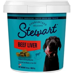 Stewart Beef Liver Freeze-Dried Treats For Dogs