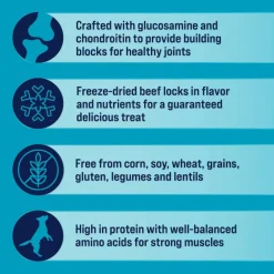 Stewart Healthy Hips Beef & Sweet Potato w/ Glucosamine Freeze-Dried Treats For Dog (4 oz)