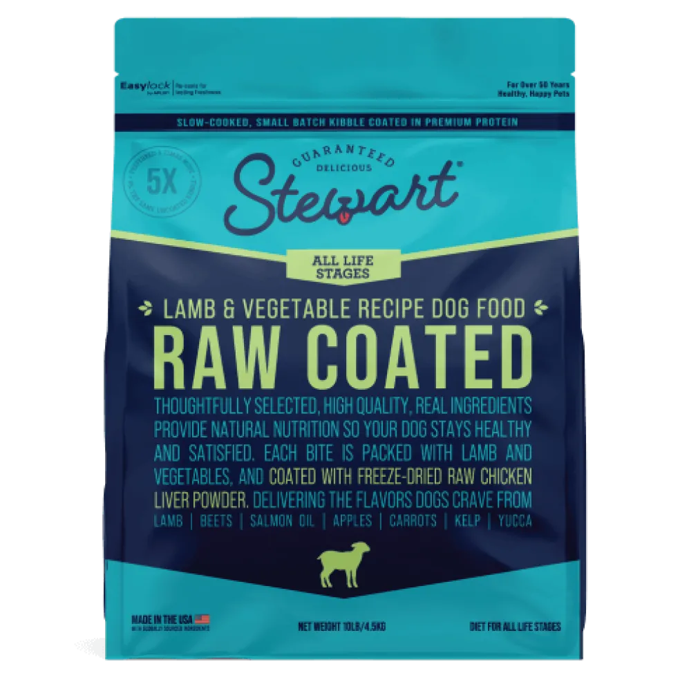 Stewart Raw Coated Lamb & Vegetable Recipe Food For Dogs