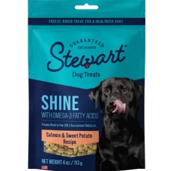 Stewart Shine Salmon & Sweet Potato w/ Omega-3 Fatty Acids Freeze-Dried Treats For Dogs (4 oz)