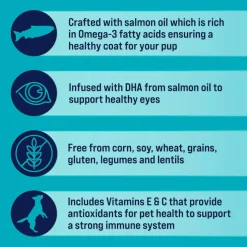 Stewart Shine Salmon & Sweet Potato w/ Omega-3 Fatty Acids Freeze-Dried Treats For Dogs (4 oz)
