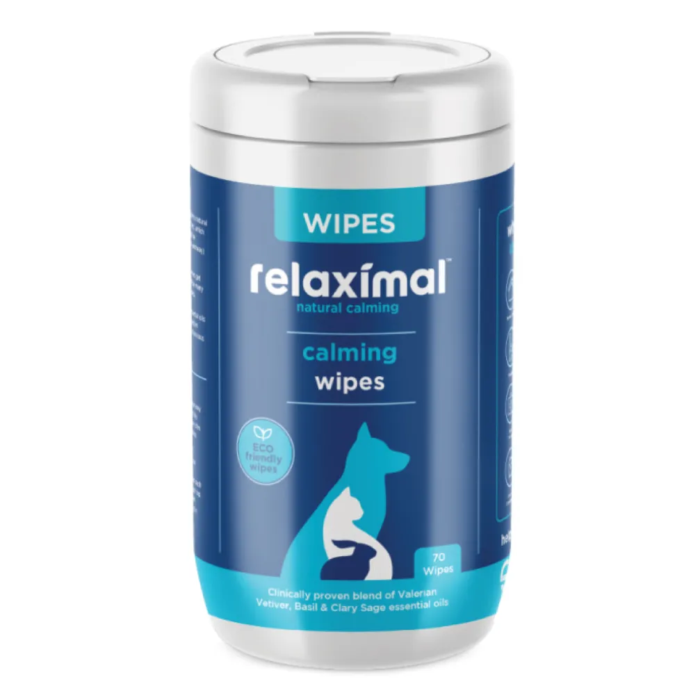 Stratford Relaximal Natural Calming Wipes for Dogs & Cats (70 ct)