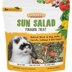 Sunseed Sun Salad Foraging Treat for Rabbits, 10-oz