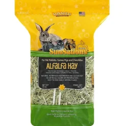 Sunseed Sunsations Alfalfa Hay for Rabbits, Guinea Pigs & Chinchillas, 32-oz