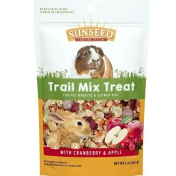 Sunseed Trail Mix Treat with Cranberry & Apple for Rabbits & Guinea Pigs, 5-oz