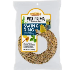 Sunseed Vita Prima Swing Ring Grass Seed Spinach Topping Bird Treats, 2.11-oz