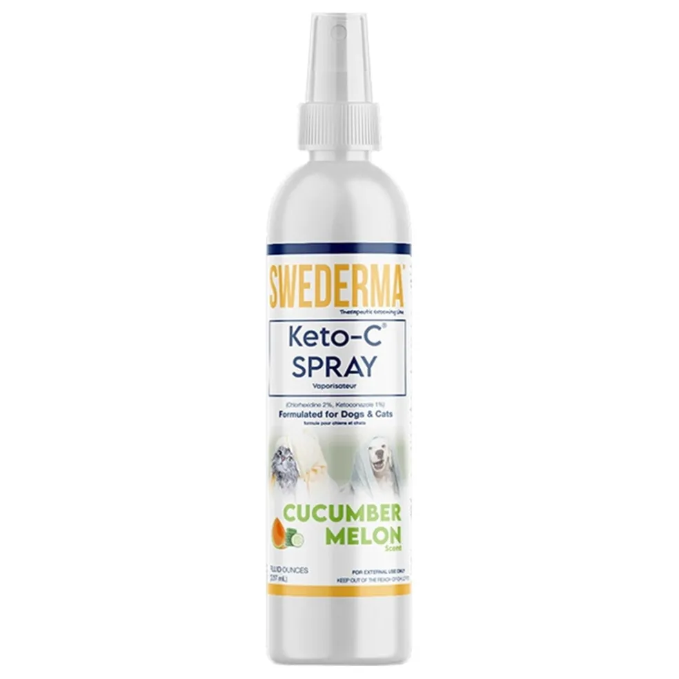 Swederma Keto-C Spray for Dogs & Cats, Cucumber Melon Scent, 8-oz