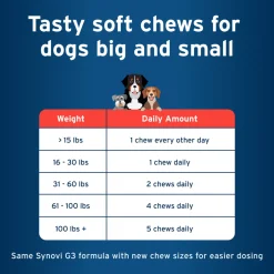Synovi G3 Soft Chews Joint Supplement for Dogs