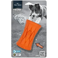 Tall Tails Dog Natural Rubber Toy, 4-in