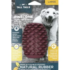 Tall Tails Dog Natural Rubber Toy, 4-in