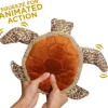 Tall Tails Plush Animated Moving Sea Turtle Toy for Dogs (9")