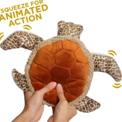 Tall Tails Plush Animated Moving Sea Turtle Toy for Dogs (9")