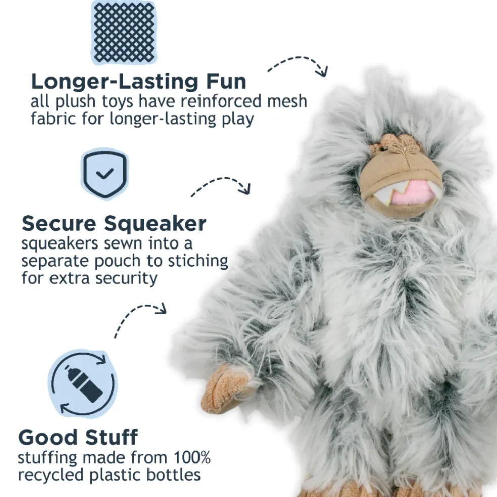 Tall Tails Plush Yeti Dog Toy