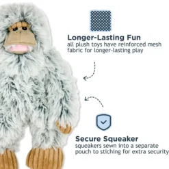 Tall Tails Plush Yeti Dog Toy
