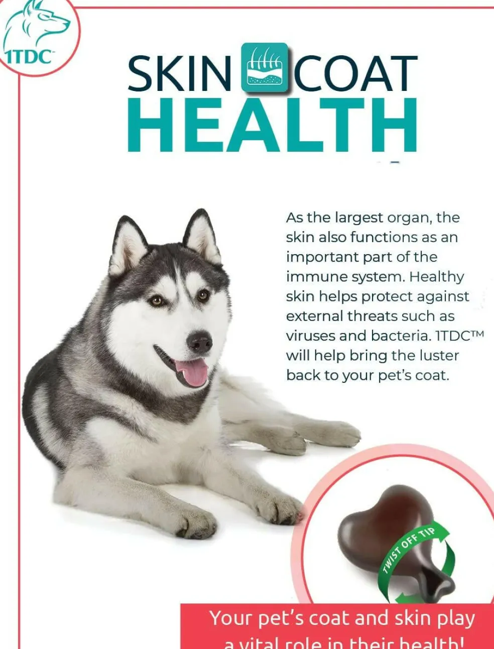 1-TDC Periodontal & Joint Health Softgels for Dogs & Cats
