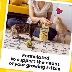 Temptations Chicken Flavor Crunchy & Soft Kitten Treats, 3-oz