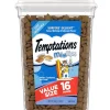 Temptations MixUps Surfers' Delight Flavor Soft & Crunchy Treats for Cats, 16-oz