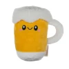 Territory Plush Beer with Squeaker Dog Toy