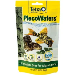 Tetra PlecoWafers Complete Diet for Algae Eaters Fish Food (3.03 oz)