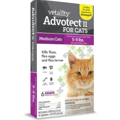 TevraPet Vetality Advotect II for Medium Cats 5-9 lbs