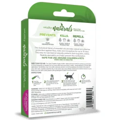 TevraPet Vetality Naturals Flea & Tick Topical for Cats of All Weights, 3 dose