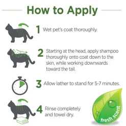 TevraPet Vetality Naturals Flea & Tick Conditioning Shampoo for Cats, 8-oz