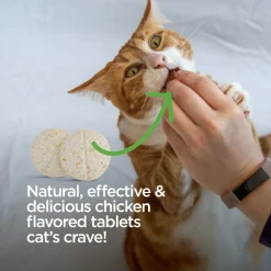 TevraPet Vetality Naturals Oral Flea & Tick Chews for Cats, Chicken Flavor, 120 count