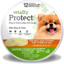 TevraPet Vetality Protect Flea and Tick Collar for Dogs & Puppies