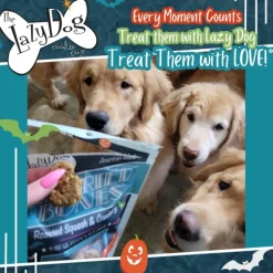 The Lazy Dog Cookie Co. Berried Bones Roasted Squash & Cranberry Soft-Baked Treats For Dogs (5 oz)