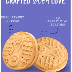 Three Dog Bakery Puppy Butters Sandwich Cookie with Real Peanut Butter Treats For Dogs (11.8 oz)