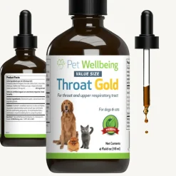 Throat Gold -Soothes Throat Irritation in Cats (4 oz)