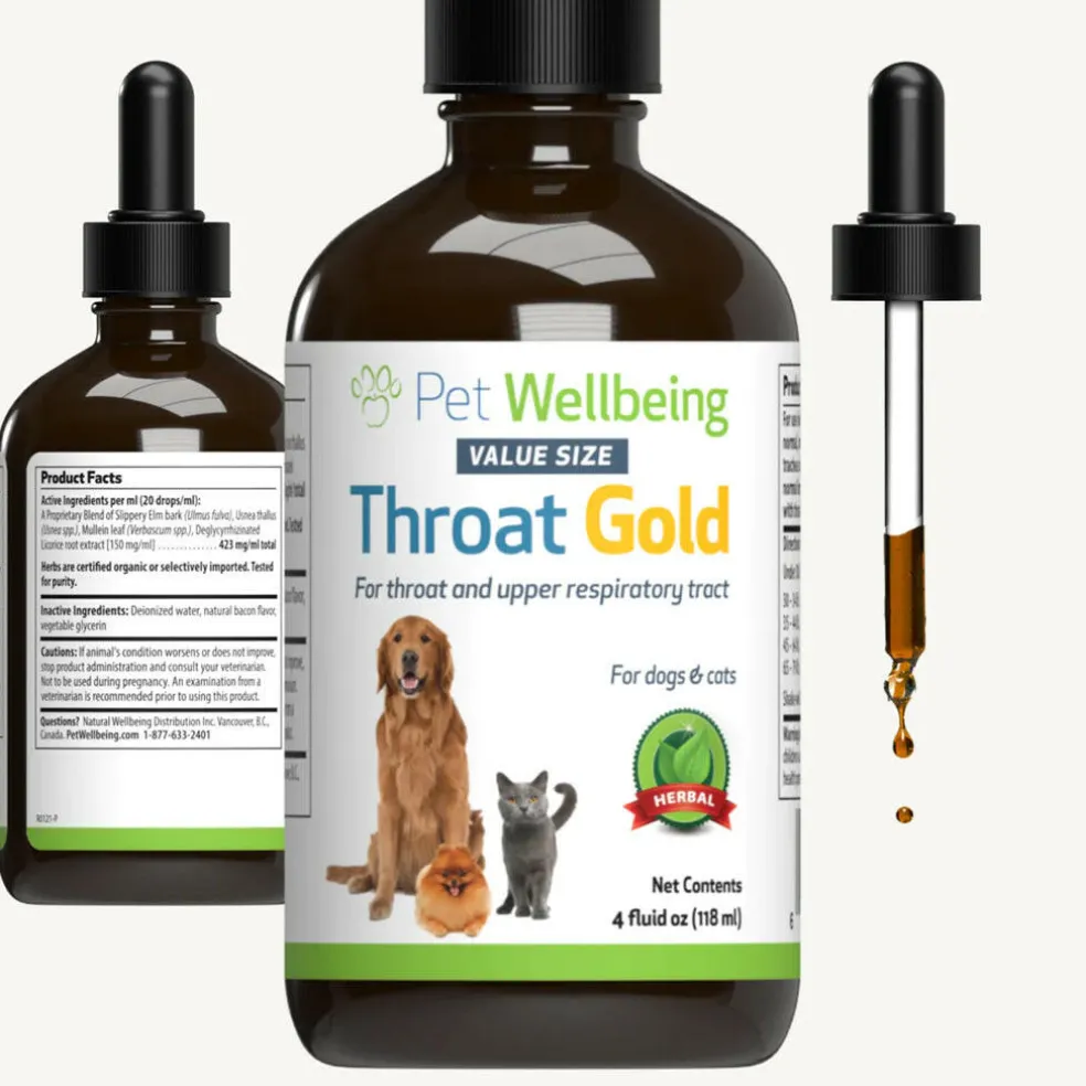 Throat Gold -Soothes Throat Irritation in Cats (4 oz)