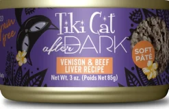 Tiki Cat After Dark Venison Pate Grain-Free Wet Food for Cats (3 oz x 12 cans)