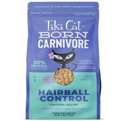 Tiki Cat Born Carnivore Hairball Control Chicken Recipe Dry Cat Food