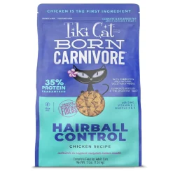Tiki Cat Born Carnivore Hairball Control Chicken Recipe Dry Cat Food