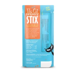 Tiki Cat Friends Stix Tuna & Pumpkin Recipe in Creamy Gravy Lickable Cat Treats (0.4 oz x 4 servings)