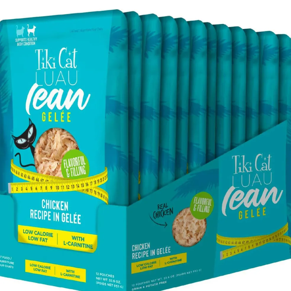 Tiki Cat Luau Lean Gelee Chicken Grain-Free Wet Food For Cats (2.8 oz x 12 Pouches)