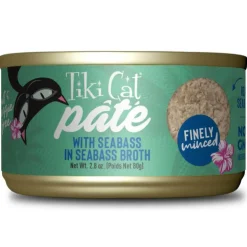 Tiki Cat Luau Seabass Pate Grain-Free Wet Food For Cats (2.8 oz x 12 cans)