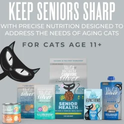 Tiki Cat Silver Comfort Chicken, Chicken Liver & Pumpkin Recipe in Broth Low Phosphorus Puree for Cats Age 11+ (6 oz x 6 pouches)