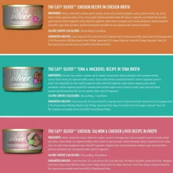 Tiki Cat Silver Grain-Free Wet Food For Cats - Variety Pack (2.4 oz x 12 pouches)