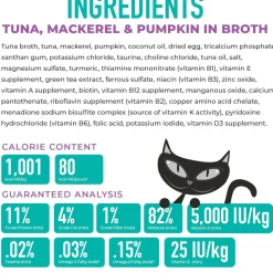 Tiki Cat Silver Mousse Tuna, Mackerel & Pumpkin Grain-Free Pate in Broth Wet Cat Food, 2.8-oz pouch, case of 12