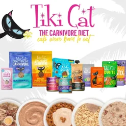 Tiki Cat Silver Mousse Tuna, Mackerel & Pumpkin Grain-Free Pate in Broth Wet Cat Food, 2.8-oz pouch, case of 12