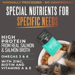 Tiki Cat Solutions Supplement Skin & Coat Salmon Recipe in Broth for Cats (0.28 oz x 20 Sachets)