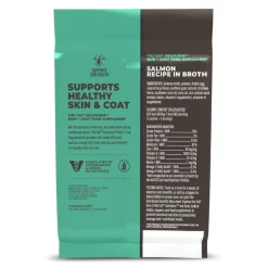 Tiki Cat Solutions Supplement Skin & Coat Salmon Recipe in Broth for Cats (0.28 oz x 20 Sachets)