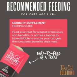 Tiki Cat Solutions Supplement Mobility Chicken Recipe in Broth for Cats (0.28 oz x 20 sachets)