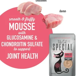 Tiki Cat Special Mousse Mobility Grain-Free Wet Food For Cats (2.4 oz x 12 pouches)