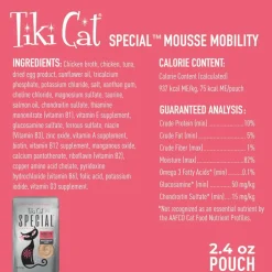 Tiki Cat Special Mousse Mobility Grain-Free Wet Food For Cats (2.4 oz x 12 pouches)