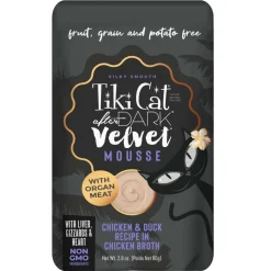 Tiki Cat Velvet Mousse Duck (2.8 oz x 12 pouches)